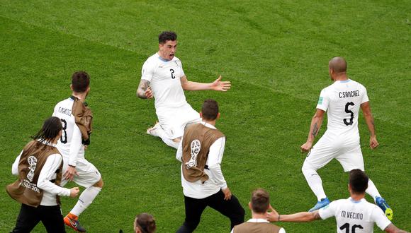Las selecciones de Uruguay y Egipto jugaron un entretenido encuentro con victoria 'charrúa' por la mínima. Resaltó la ausencia del egipcio Mohamed Salah. (Foto: Reuters)