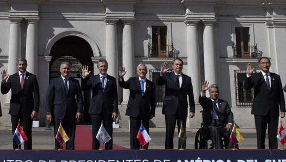EN VIVO | Presidentes de 7 países de Sudamérica dan inicio al Prosur en Chile. Foto: AFP