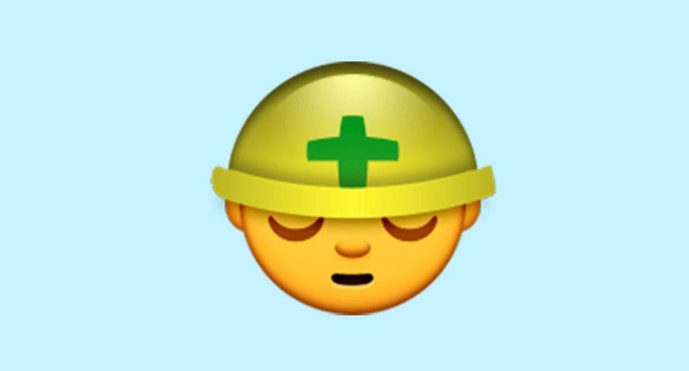 ¿Te has dado cuenta por qué el emoji del obrero aparece cansado en WhatsApp? (Foto: Emojipedia)