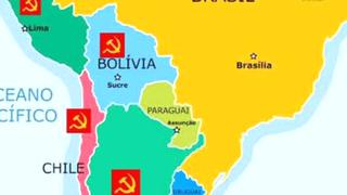 El particular mapa del hijo de Bolsonaro donde marca a varios países como comunistas
