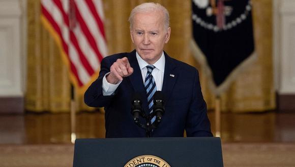 Biden ha cuestionado duramente la invasión rusa, pero ha sido claro en que no enviará tropas de Estados Unidos a Ucrania. (GETTY IMAGES).