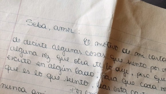 Publicó la carta de una ex pareja y recibió respuesta de la persona menos pensada. (Foto: @SebaGranate)
