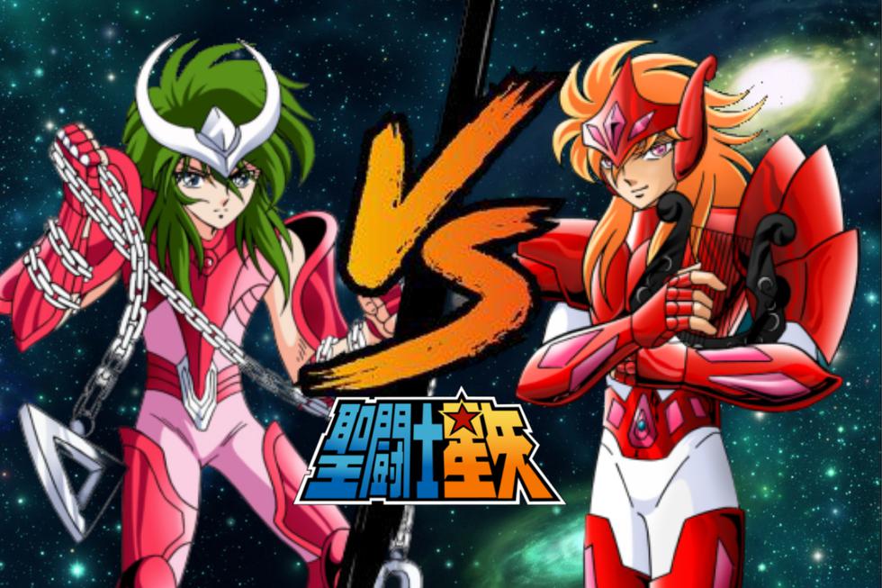 Shun vs Mime en la saga de Asgard de Saint Seiya es una de las peleas más recordadas por los fanáticos del anime.  (Foto: Composición)