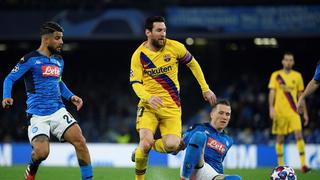 ¡Llave abierta! Barcelona y Napoli empataron 1-1 en San Paolo por Champions League