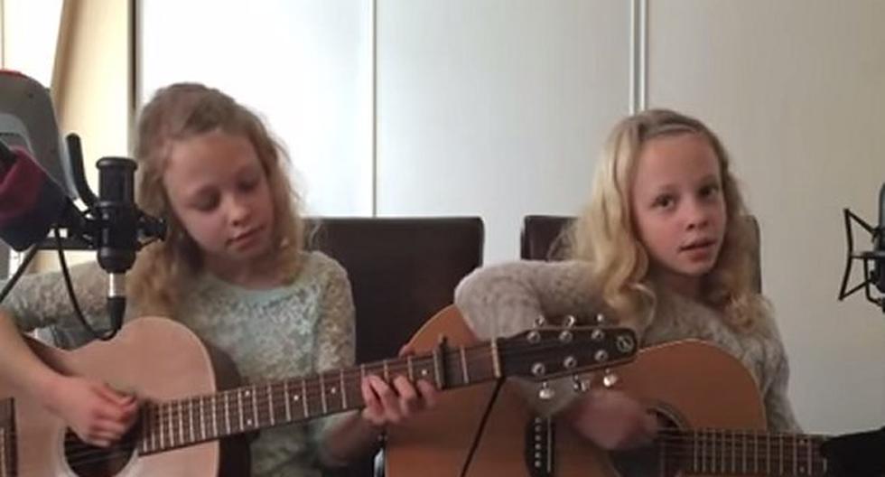 Estas niñas demuestran que los genes de la música se heredan. (Foto: Captura)