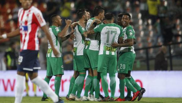 Atlético Nacional se impuso por 1-0 ante Junior de Barranquilla y dio el primer paso para avanzar a los cuartos de final de la Copa Colombia 2018 (Foto: agencias)