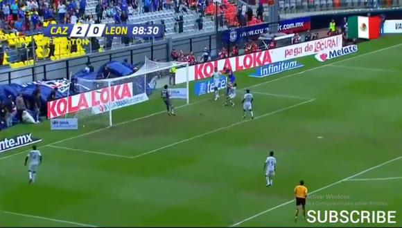 Cruz Azul derrotó por 3-0 a León en lo que fue una nueva jornada de la Liga MX. Milton Caraglio fue el encargado del sentenciar el partido, luego de anotar el 3-0 final  (Foto: Captura de pantalla)