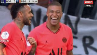 PSG vs. Burdeos: Neymar anotó el 1-0, tras precisa asistencia de Mbappé por la Liga 1 - VIDEO