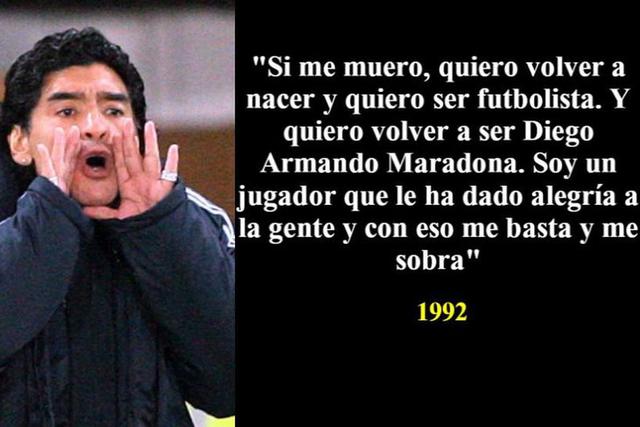 Diego Maradona: las mejores frases del '10' de Argentina. (Foto: El Comercio)