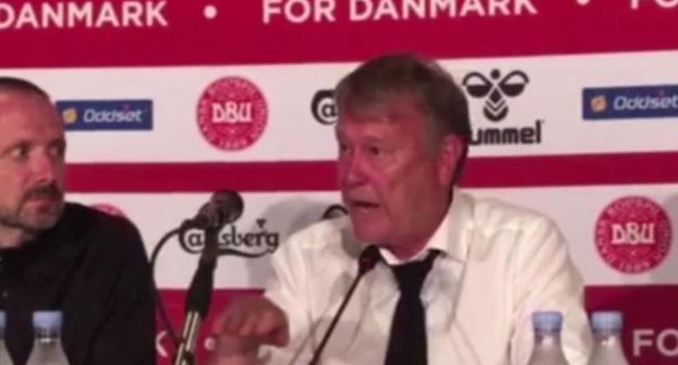 El entrenador de Dinamarca enfureció con la prensa a poco del debut contra Perú en Rusia 2018. (Video: YouTube)