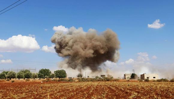 Rusia lanzó los 90 ataques aéreos "más intensos y agresivos" contra Idlib. (Foto: AFP)