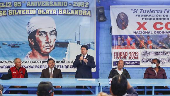 "El clamor de los pescadores artesanales, que es un pedido nacional, sé que es la creación del Ministerio de Pesquería", dijo Pedro Castillo