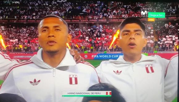 El himno peruano se entonó a viva voz en el Nacional | Foto: Captura de video / Movistar Deportes