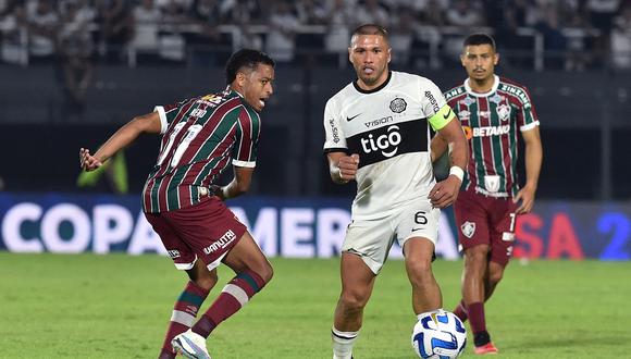 Olimpia fue eliminado de la Copa Libertadores ante Fluminense, quien accedió a la semifinal. Foto: AFP