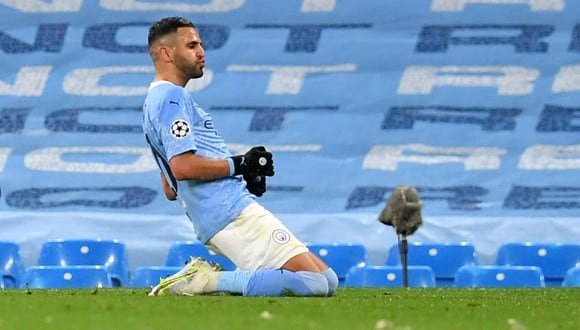 Mahrez es una de las cartas de gol del Manchester City (Foto: AFP)