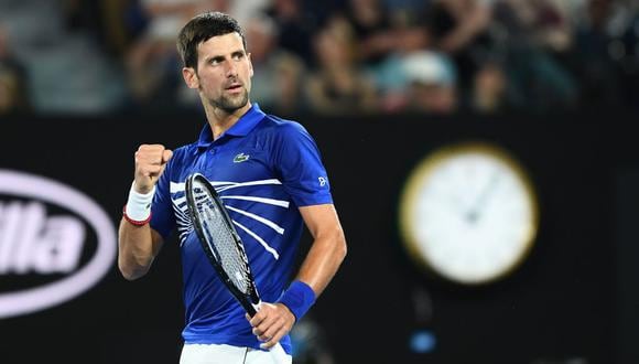Novak Djokovic accedió a los cuartos de final Australian Open, luego de superar en Melbourne a Daniil Medvedev por 6-4. 6-7 (5), 6-2 y 6-3. (Foto: AP)