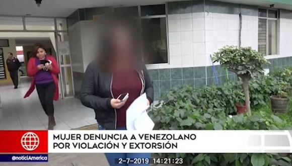 La víctima, de 28 años, denunció que un agente de la institución estaría involucrado en la propagación de las imágenes. (Captura: América Noticias)