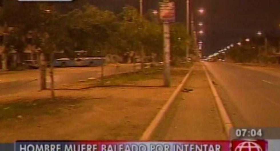 Los Olivos: hombre es asesinado al resistirse a robo de su vehículo. (Foto: América TV)