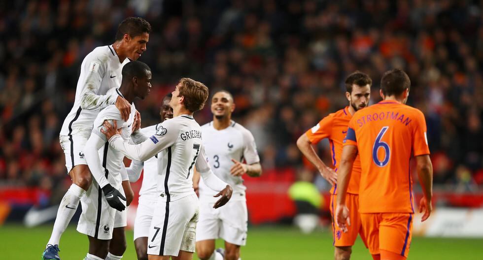 Francia derrotó a Holanda por el Grupo A de las Eliminatorias Rusia 2018. (Foto: Getty Images)