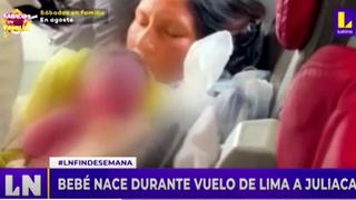 Mujer dio a luz en pleno vuelo Lima - Juliaca donde viajaban varios doctores; el alumbramiento fue un éxito 