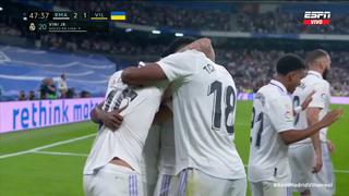 Magia de Vinicius para el 2-1 del Real Madrid vs. Villarreal: así fue el gol del brasileño | VIDEO