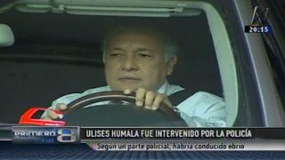 Ulises Humala habría conducido en presunto estado de ebriedad