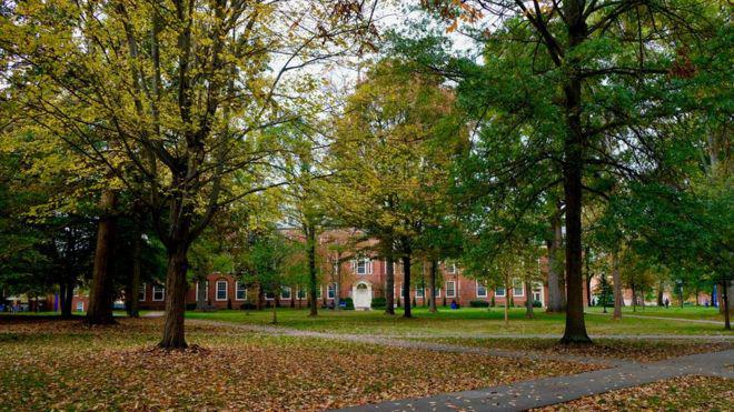 Berea College está en una zona rural de Kentucky. (Foto: Holly Honderich / BBC Mundo)
