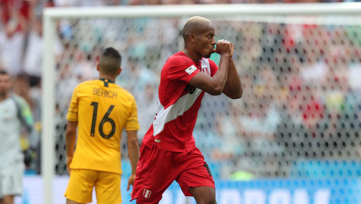 Carrillo anotó el 2-0 ante Australia. El resultado no cambió y Perú se despedía de Rusia 2018 con un triunfo por 2-0. (Foto: Rolly Reyna/GEC)