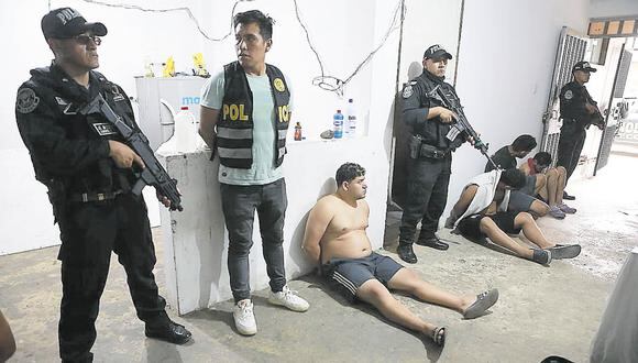 Poder Judicial ordenó 36 meses de prisión preventiva para 20 presuntos integrantes de la banda criminal conocida como 'Los hijos de Dios' | Foto: El Comercio