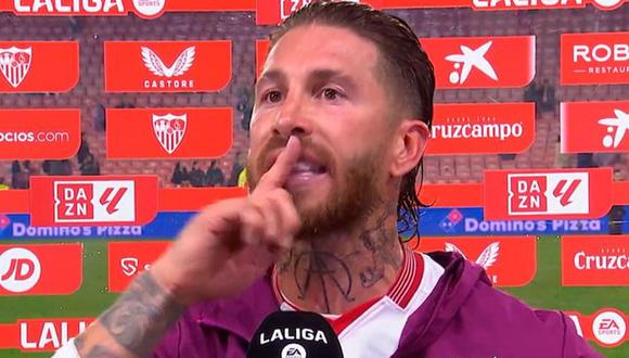 Sergio Ramos arremete contra hincha de Sevilla durante entrevista en vivo | VIDEO