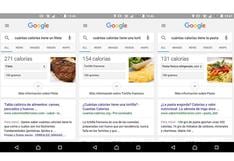 Google Now: app ahora te dice cuántas calorías tiene tu comida