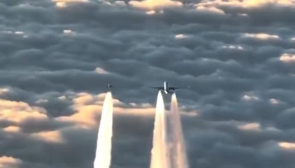 Aviones caza interceptan a un Boeing 777 de pasajeros [VIDEO]