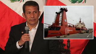 Humala despidió al buque Humboldt, que partió en misión a la Antártida 