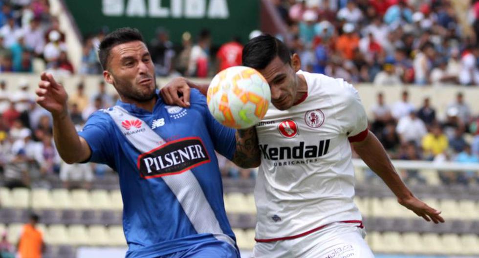 Emelec vs León de Huánuco cara a cara en vuelta de Copa Sudamericana (Foto EFE)