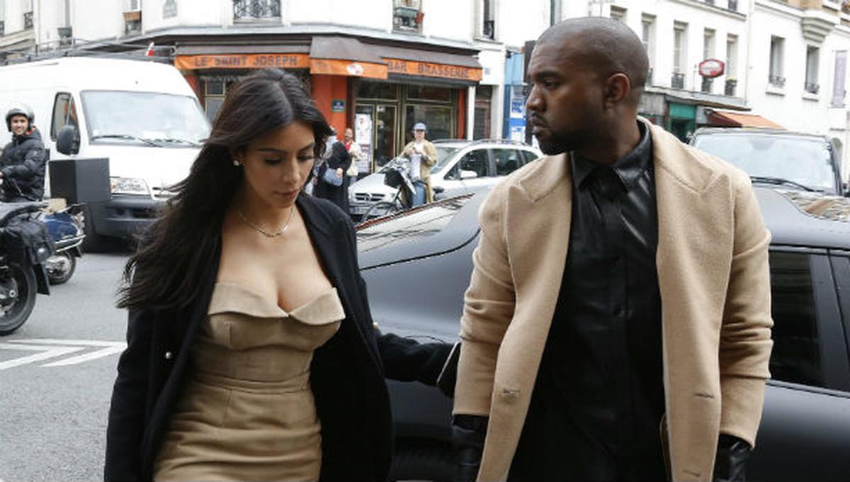 Kim Kardashian y Kanye West visitan París antes de su boda