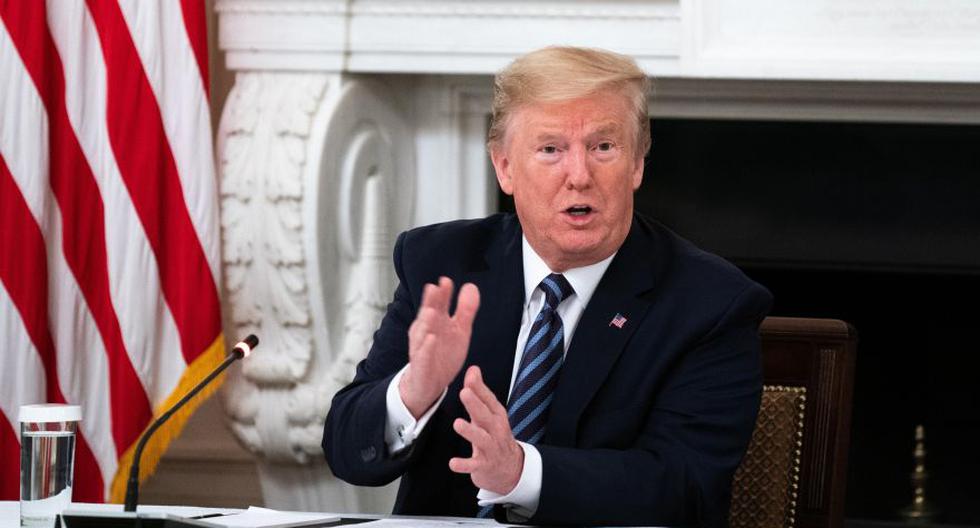 El presidente de los Estados Unidos, Donald J. Trump, se reúne con miembros republicanos del Congreso en el comedor estatal de la Casa Blanca en Washington. (Foto: EFE / EPA / Anna Moneymaker / PISCINA).