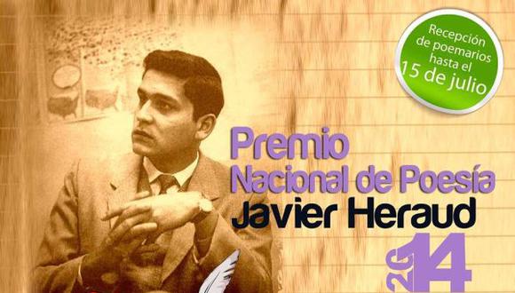 Premio Nacional de Poesía Javier Heraud amplió convocatoria