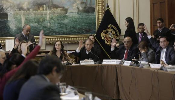 La Comisión de Constitución aprobó ayer el dictamen sobre la reforma del CNM e inició el debate del predictamen sobre el retorno a la bicameralidad. (Foto: Anthony Niño de Guzmán / El Comercio)