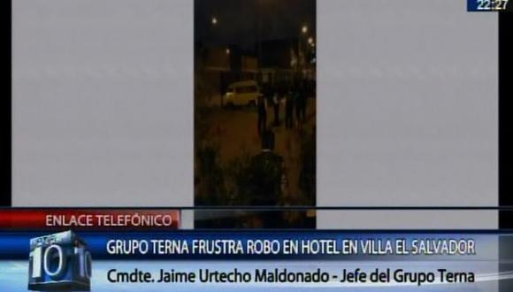 Villa El Salvador: grupo Terna frustó asalto en hotel