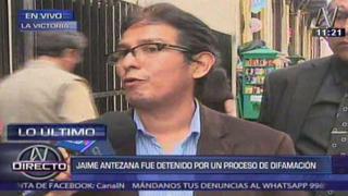 Jaime Antezana salió en libertad tras dos días de detención
