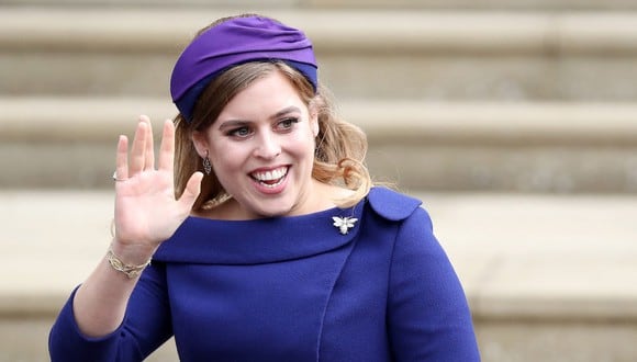 La princesa Beatriz de York anunció su embarazo el mismo día del aniversario de Enrique y Meghan de Sussex. (Foto: AFP)