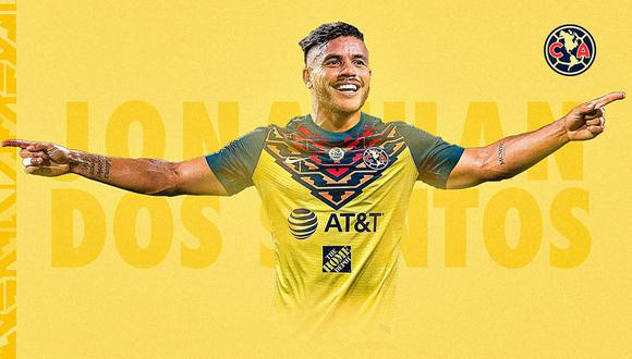 América de México anunció la contratación de Jonathan Dos Santos. (Foto: Club América)