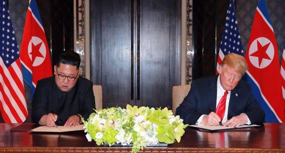 Perú destacó reunión entre Donald Trump y Kim Jong-un. (Foto: EFE)