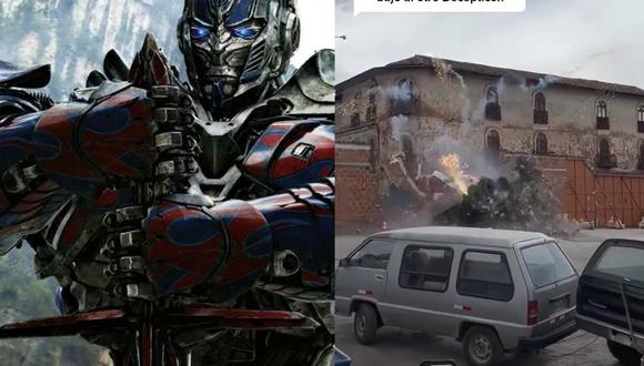 Las grabaciones de la película ‘Transformers: el despertar de las bestias’ continúan en Cusco. (Foto: Paramount Picture / Captura: Tik Tok @camilasullca18)