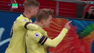 Martin Odegaard marcó el empate del Arsenal ante Manchester United por la Premier League | VIDEO