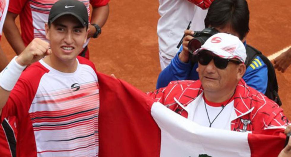 Nicolás Álvarez logró la clasificación al Grupo I de la Zona Americana de la Copa Davis | Foto: Agencia Andina