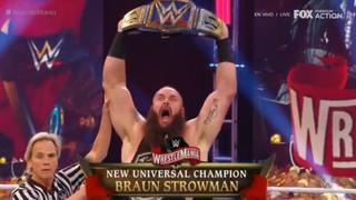 ¿Será el final de Goldberg en la WWE? Braun Strowman se convirtió en el nuevo campeón universal en WrestleMania 36