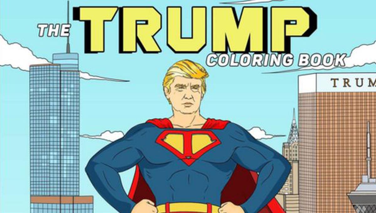 EE.UU.: El curioso libro para colorear a Donald Trump