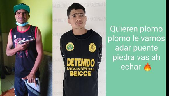 Merlín José Gonzales García (28) mostraba en su Facebook un arma de fuego y mensajes amenazantes dirigidos a los vecinos de Puente Piedra. (Foto: PNP)