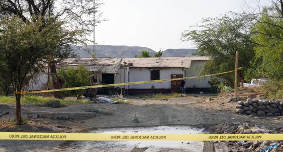 Dos de los cuerpos de las víctimas fueron encontrados al interior de su vivienda, mientras que los otros dos en una acequia muy cerca de allí. (Foto: Andina)